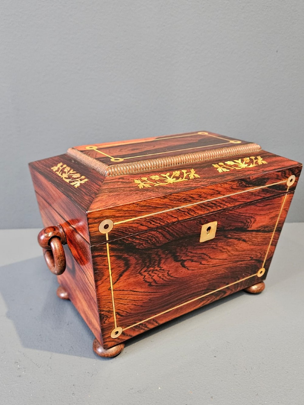 Regency Rosewood Tea Caddy