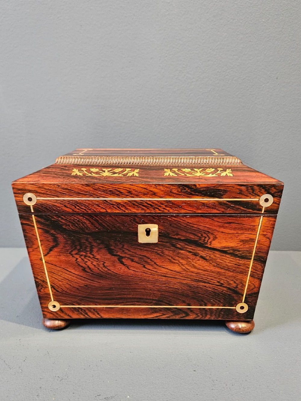 Regency Rosewood Tea Caddy View II