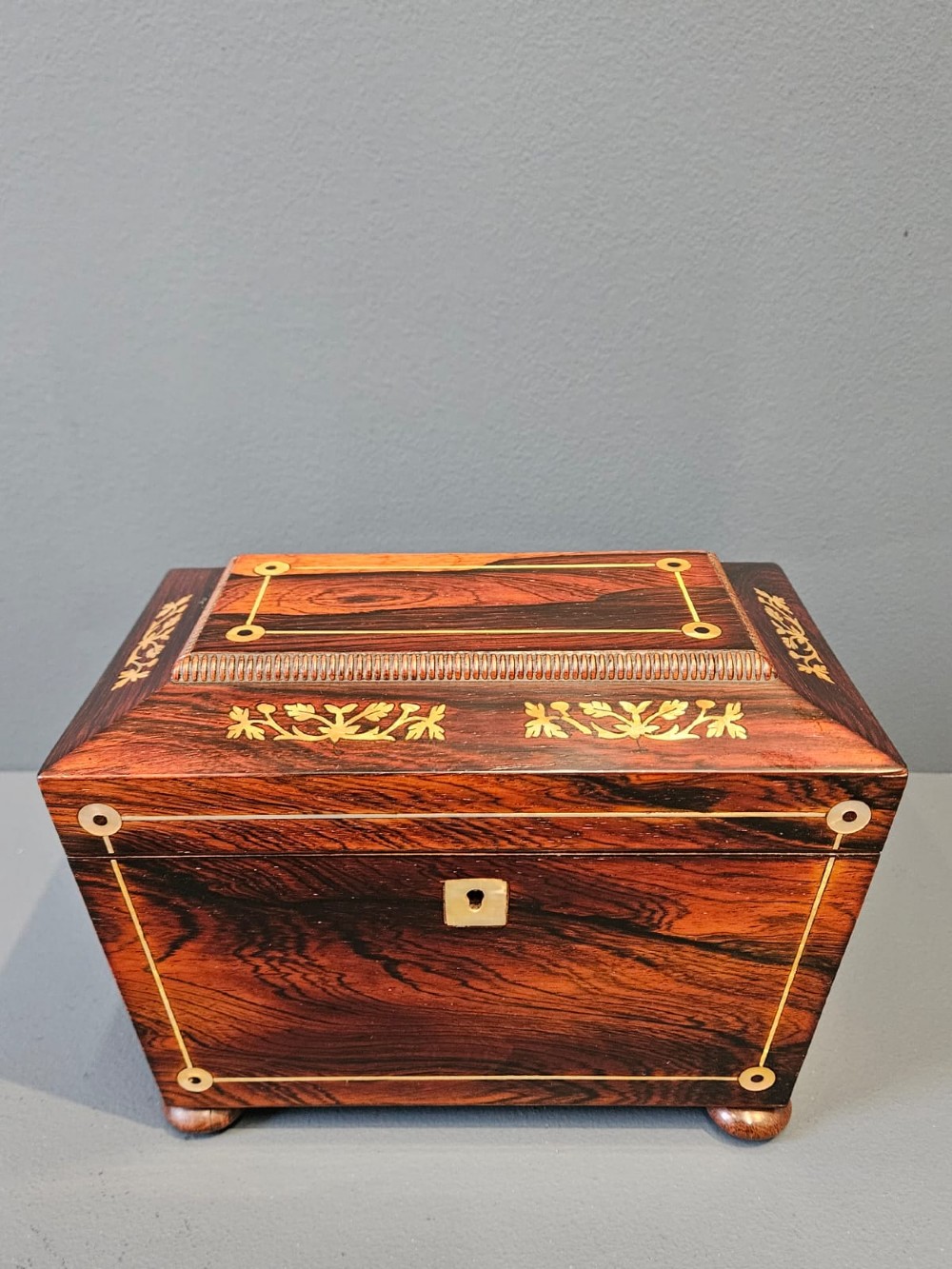 Regency Rosewood Tea Caddy View III