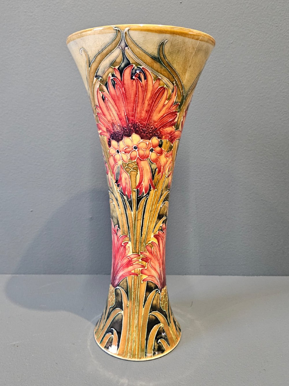 Early Moorcroft Cornflower Vase View II