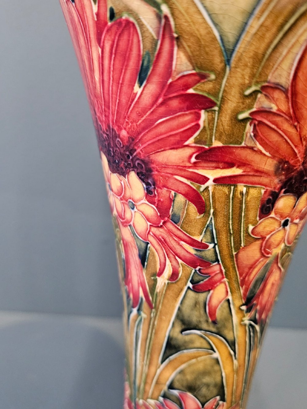 Early Moorcroft Cornflower Vase View III