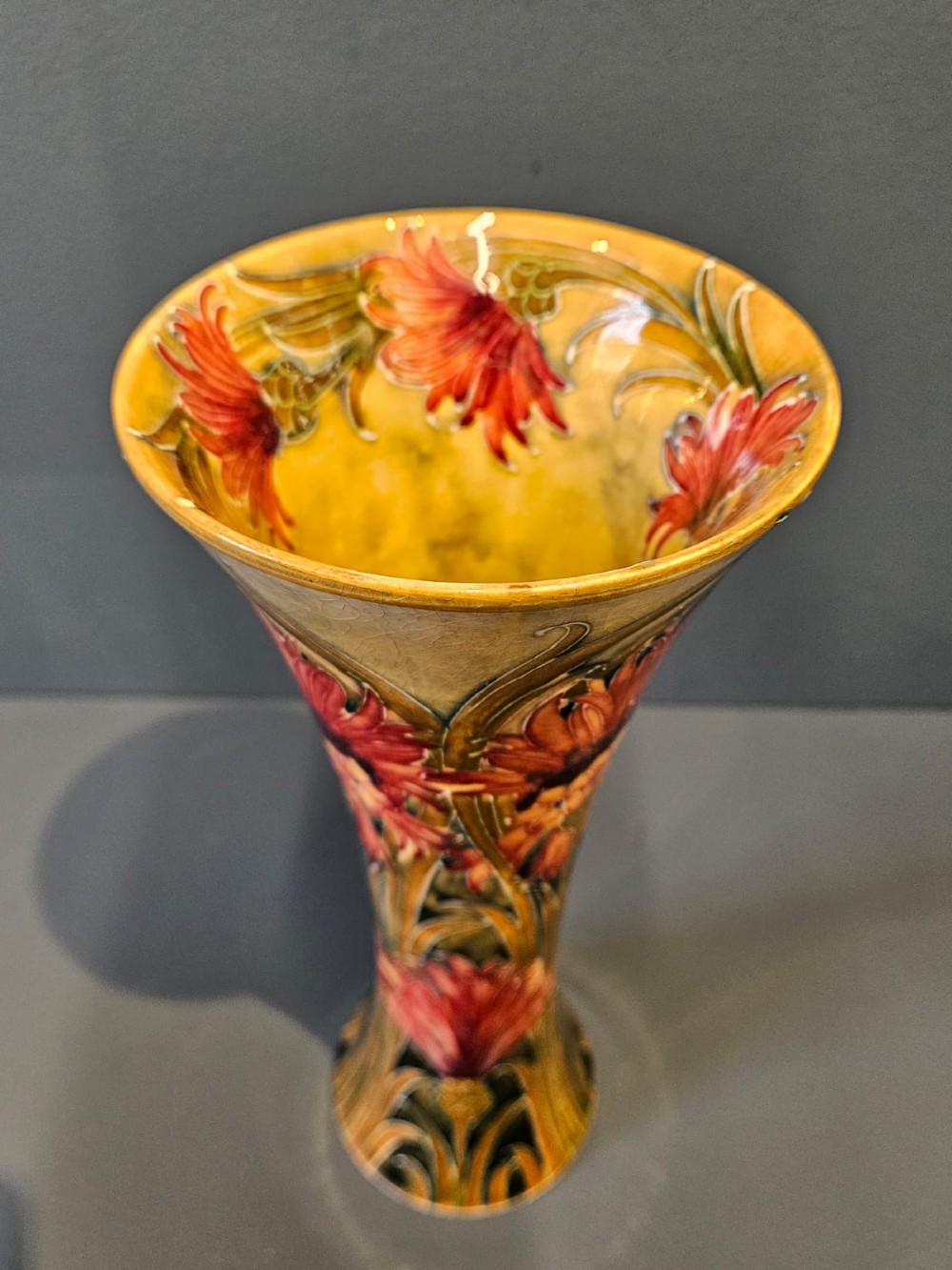 Early Moorcroft Cornflower Vase View IV