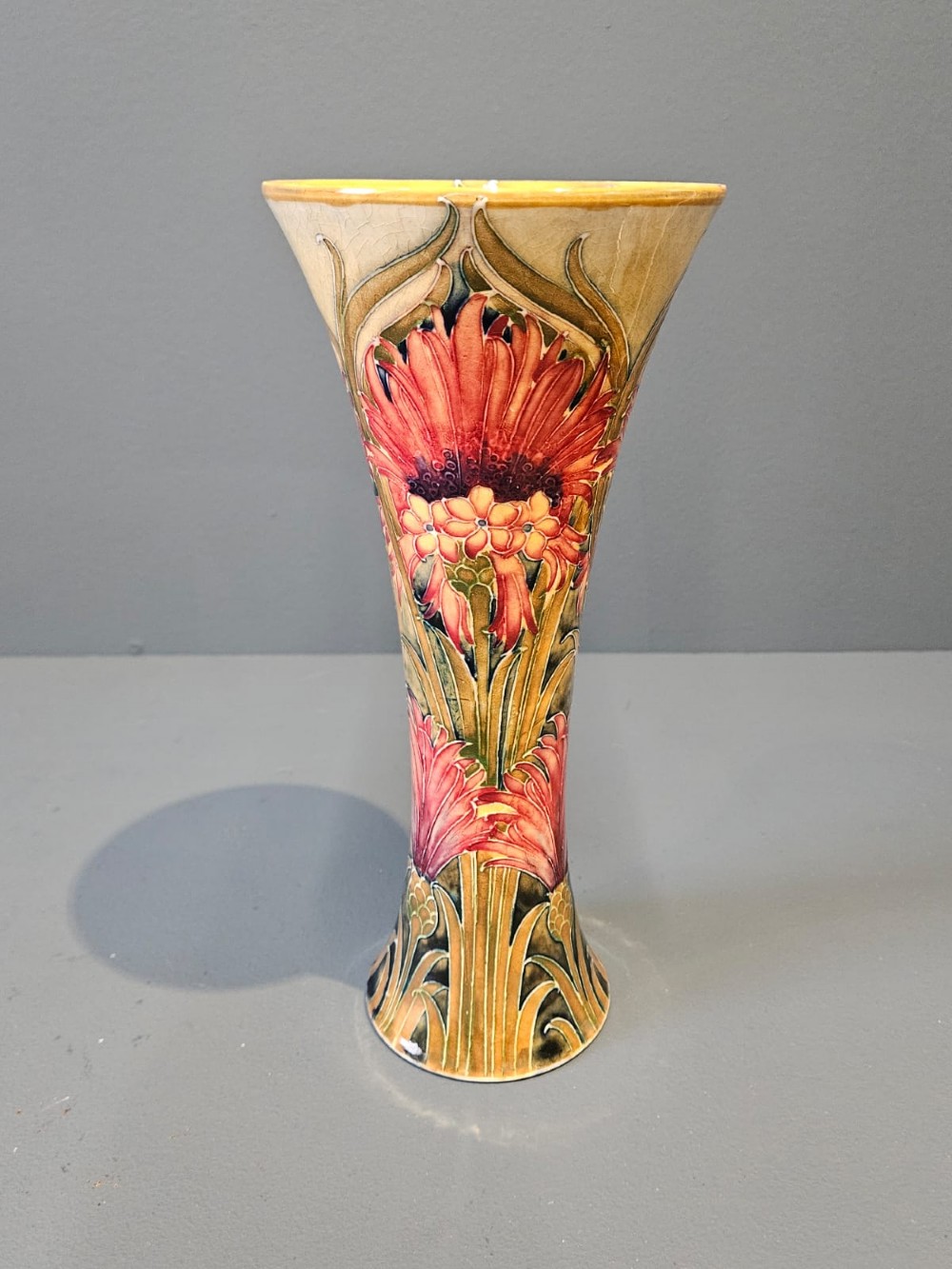 Early Moorcroft Cornflower Vase View VI