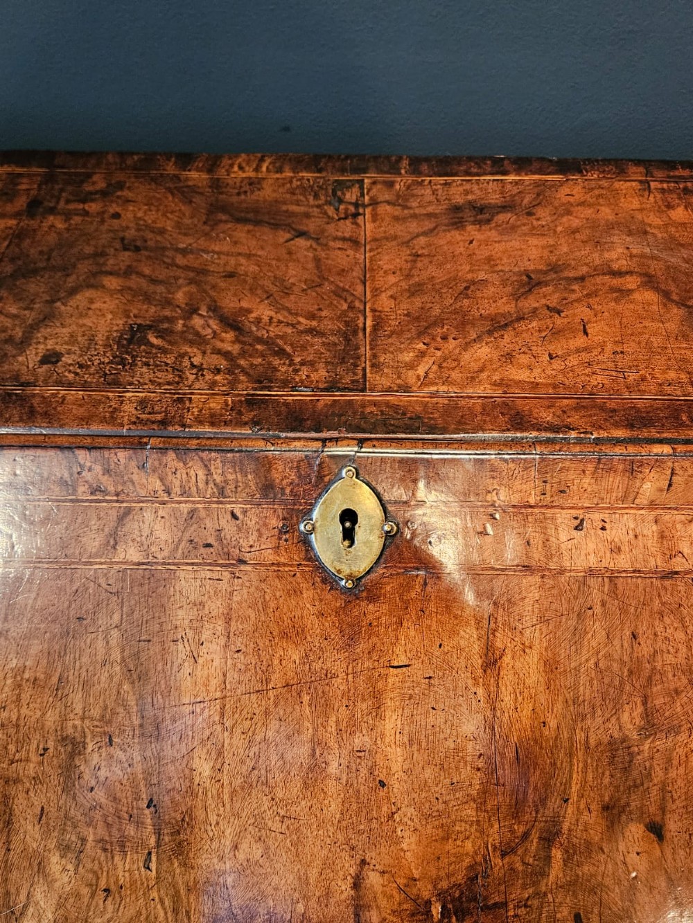 George I Walnut Bureau View V