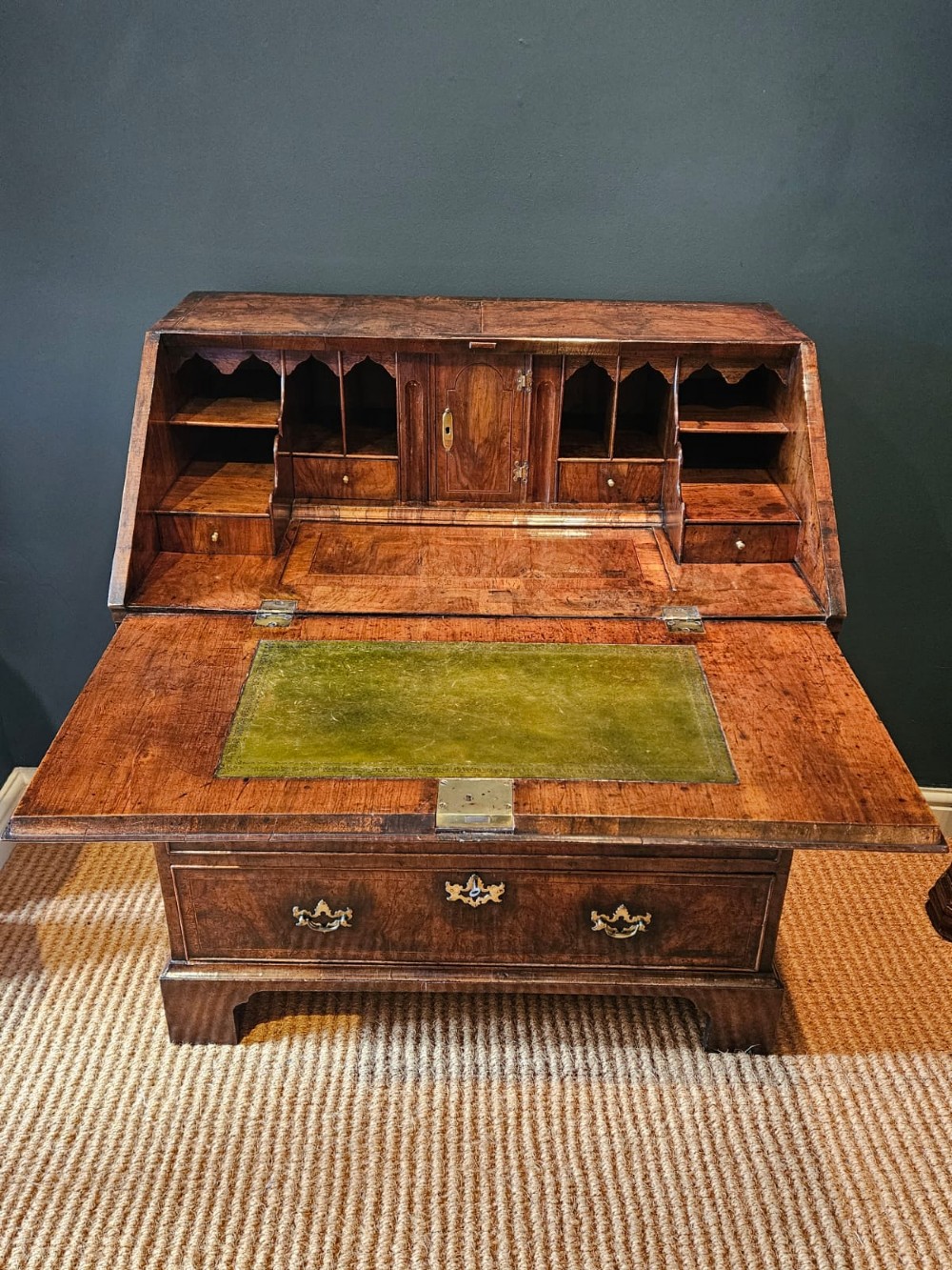 George I Walnut Bureau View VI