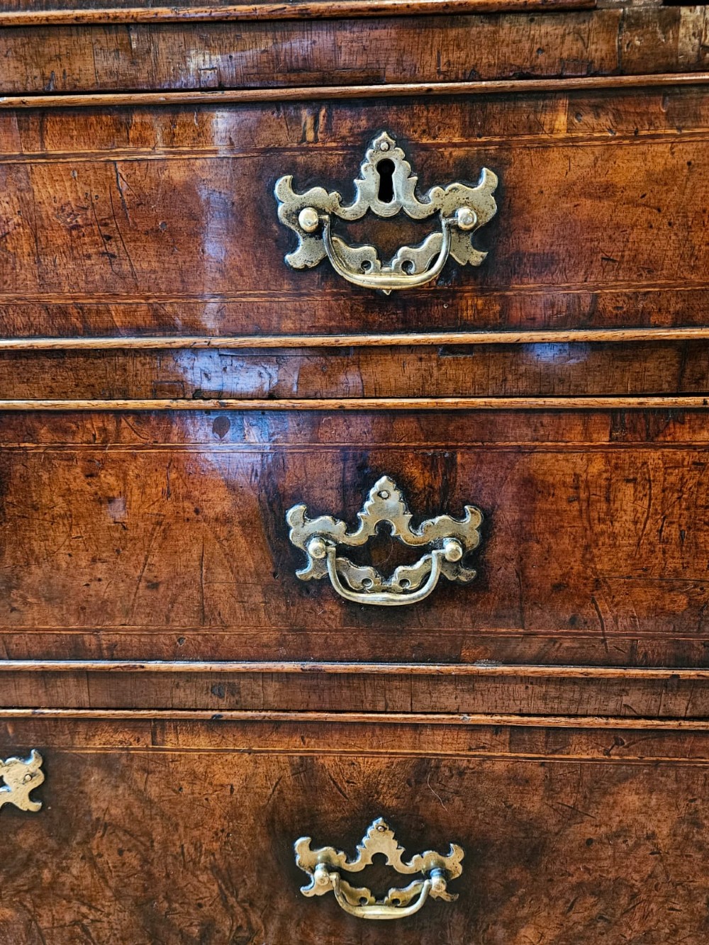 George I Walnut Bureau View VIII