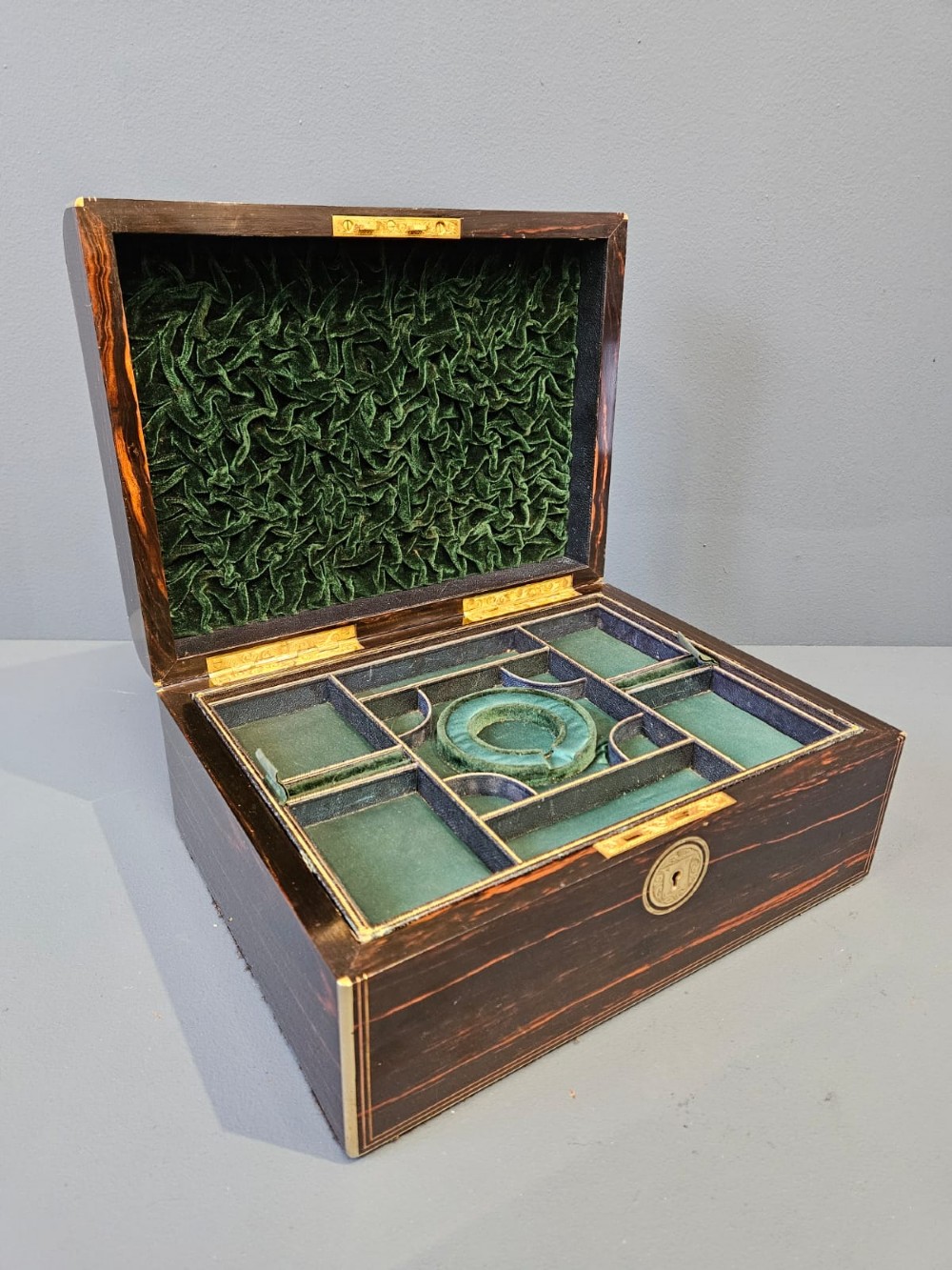 Superb Mid Victorian Jewellery Box with Original Fitted Interior