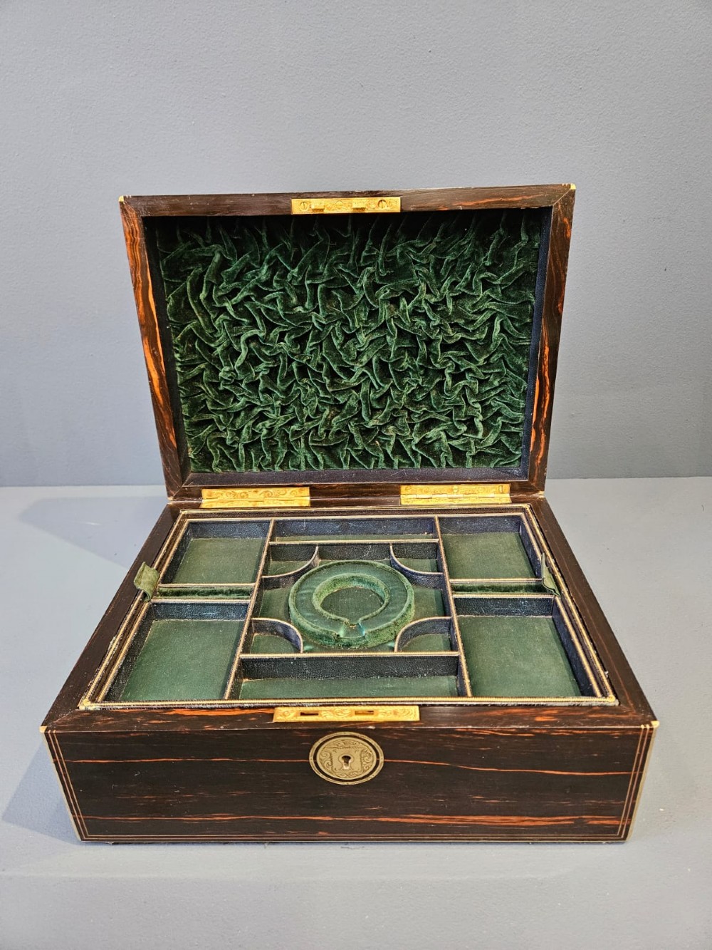 Superb Mid Victorian Jewellery Box with Original Fitted Interior View V