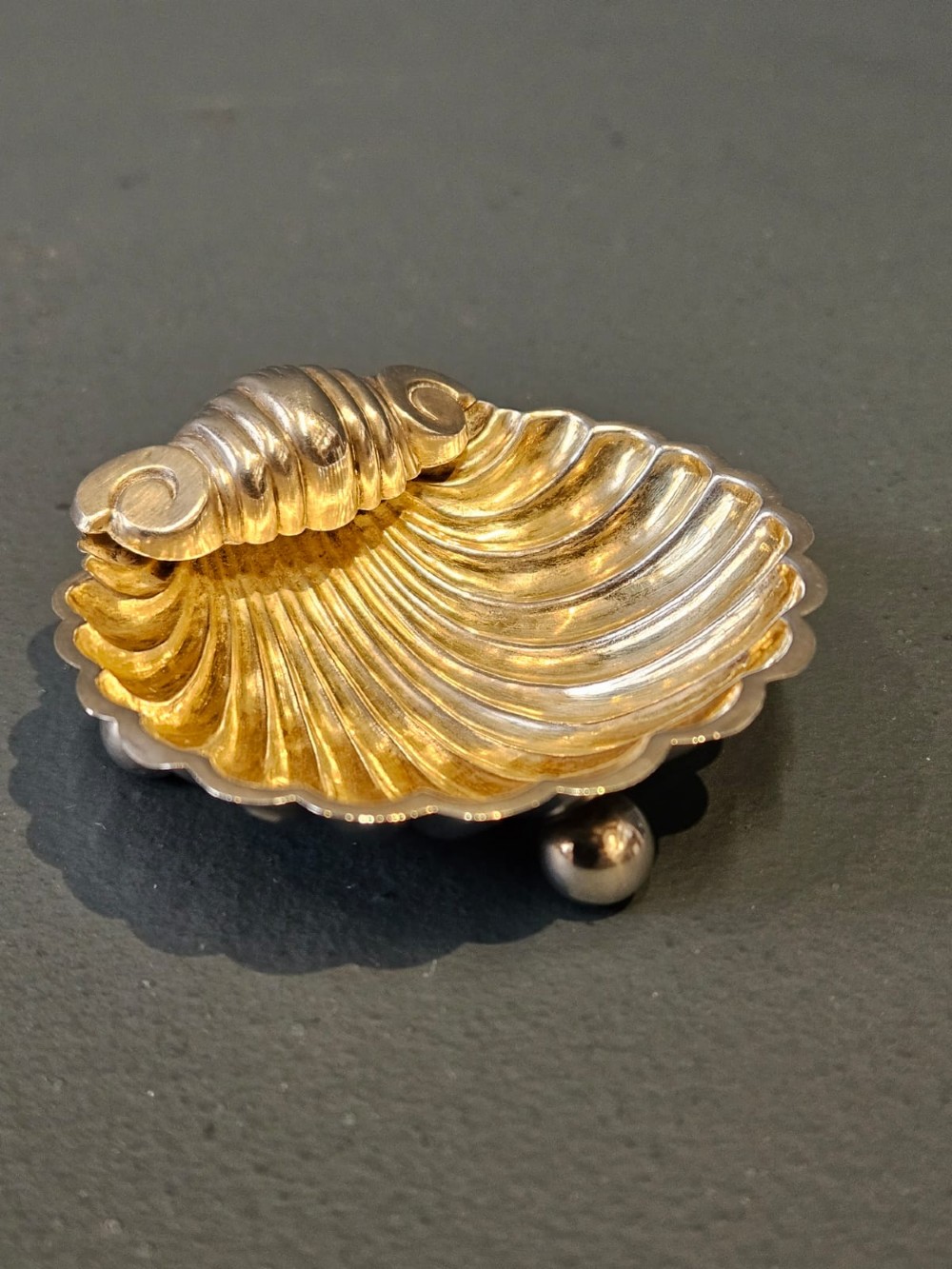 Pair of Victorian Silver Gilt Salts View IV