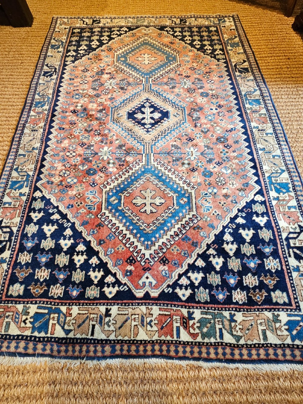 Hand Knotted Qashqai Pure Wool Rug View IV