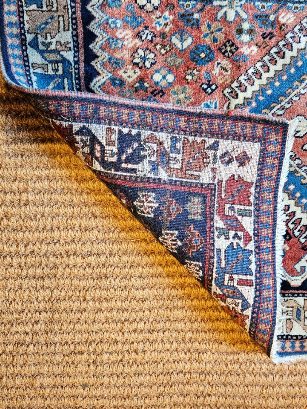 Hand Knotted Qashqai Pure Wool Rug View V