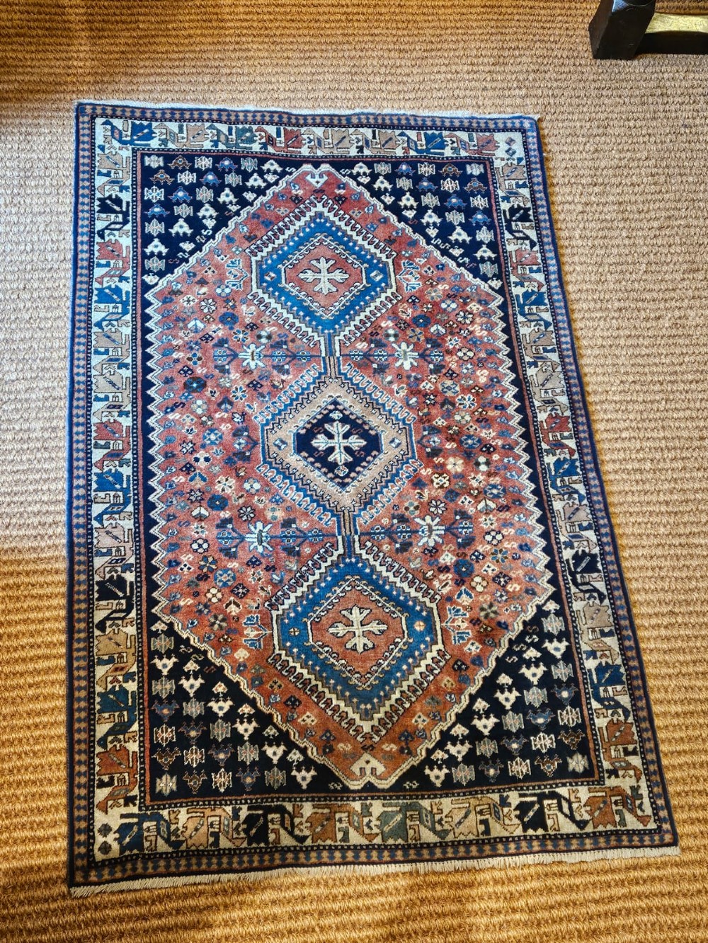 Hand Knotted Qashqai Pure Wool Rug View VI