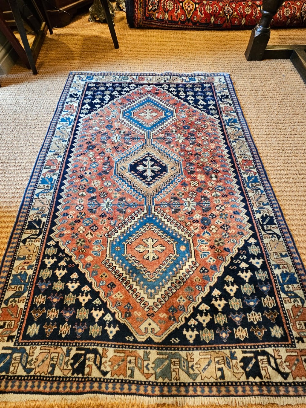 Hand Knotted Qashqai Pure Wool Rug View VII