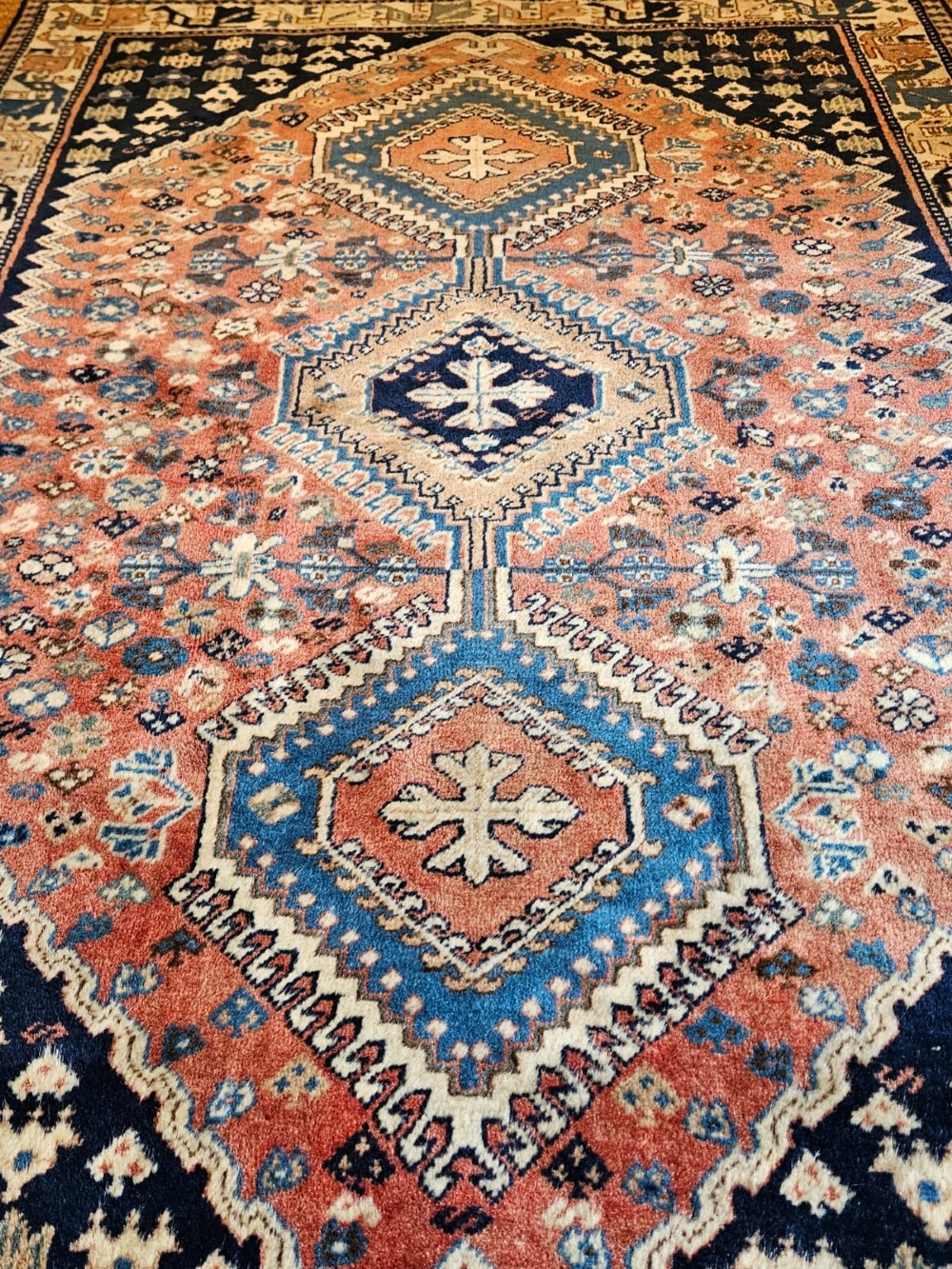 Hand Knotted Qashqai Pure Wool Rug View VIII