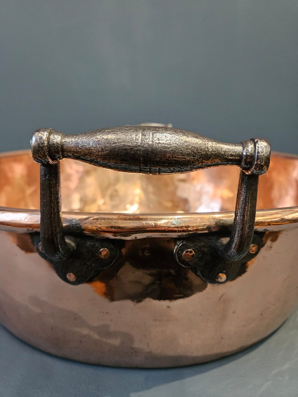 Early Victorian Large Copper Cream Pan View VI