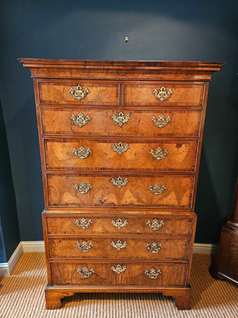 George II Walnut Chest on Chest View III