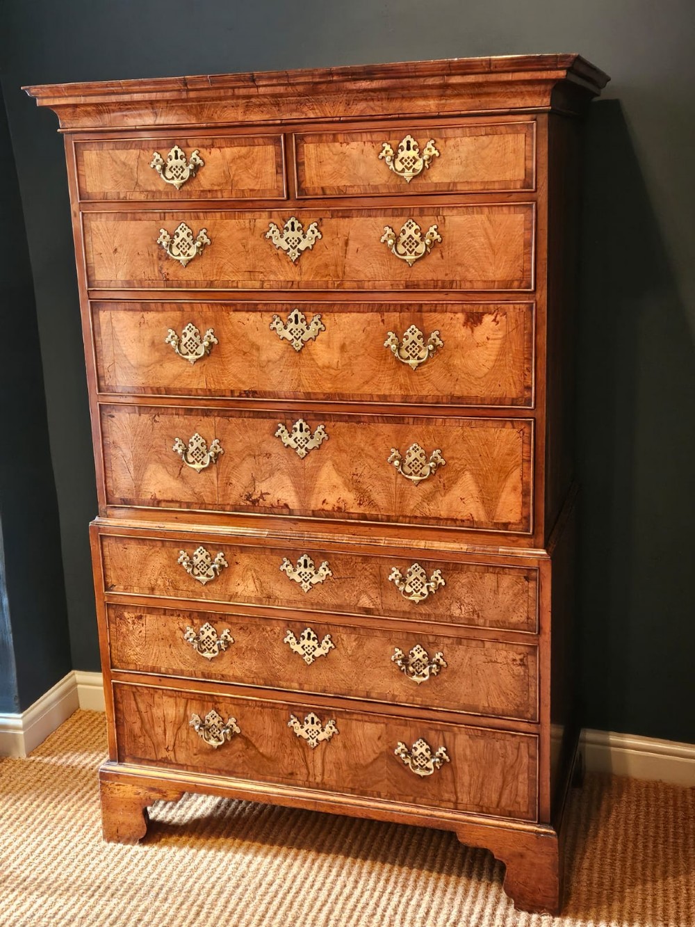 George II Walnut Chest on Chest View VII