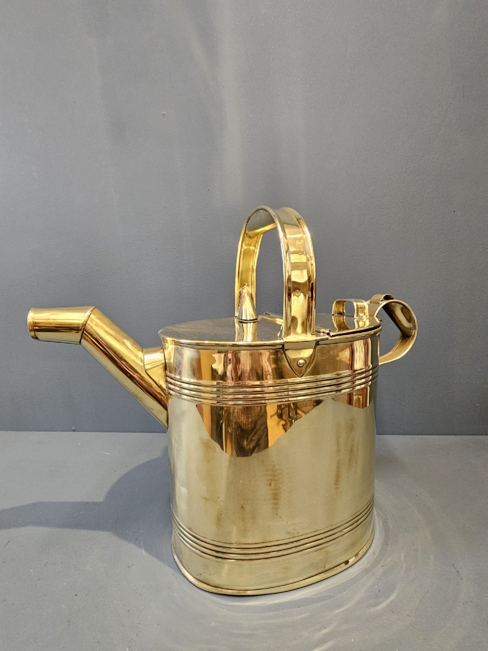 Victorian Brass Country House Water Supply Can