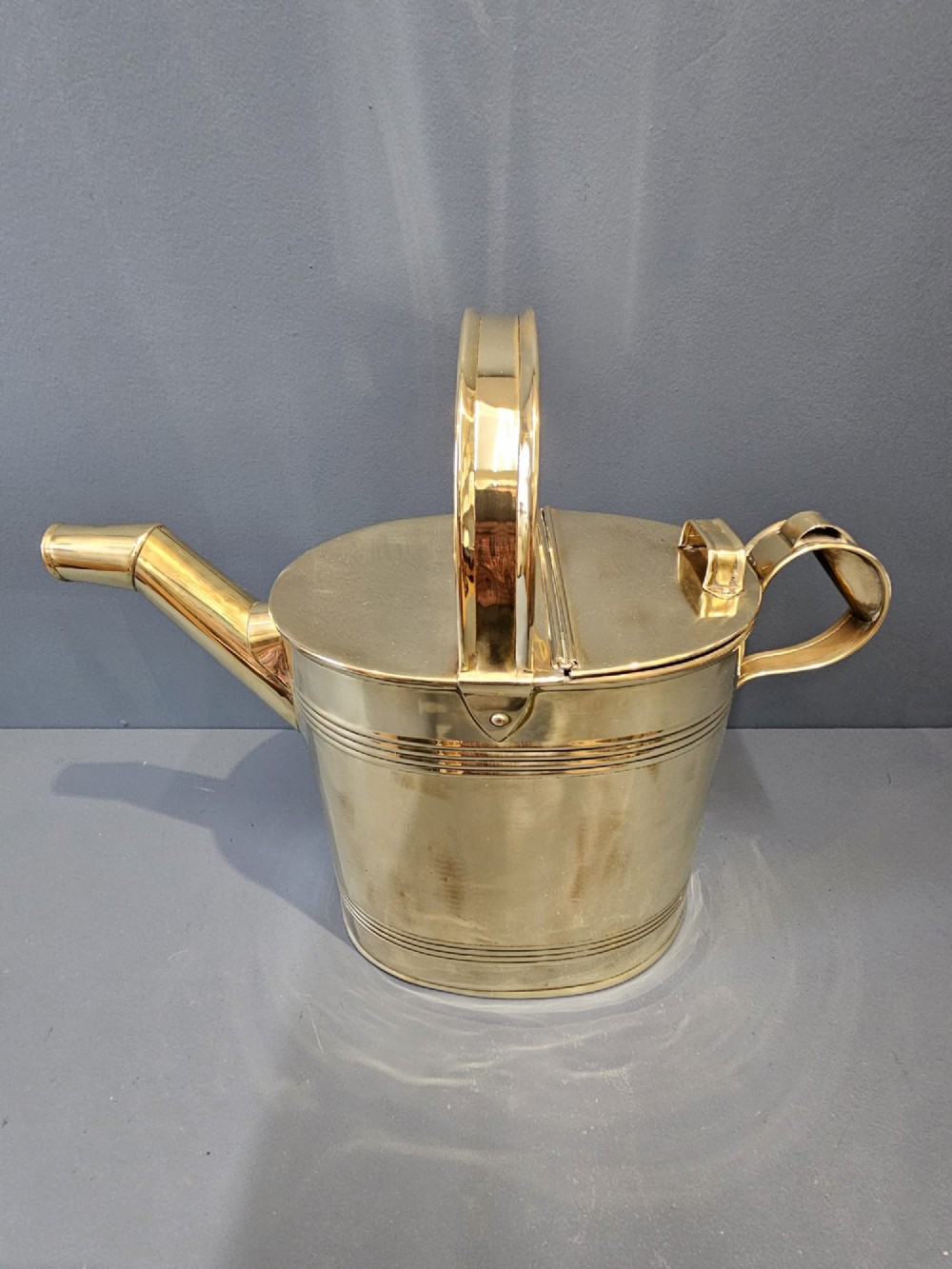 Victorian Brass Country House Water Supply Can View III