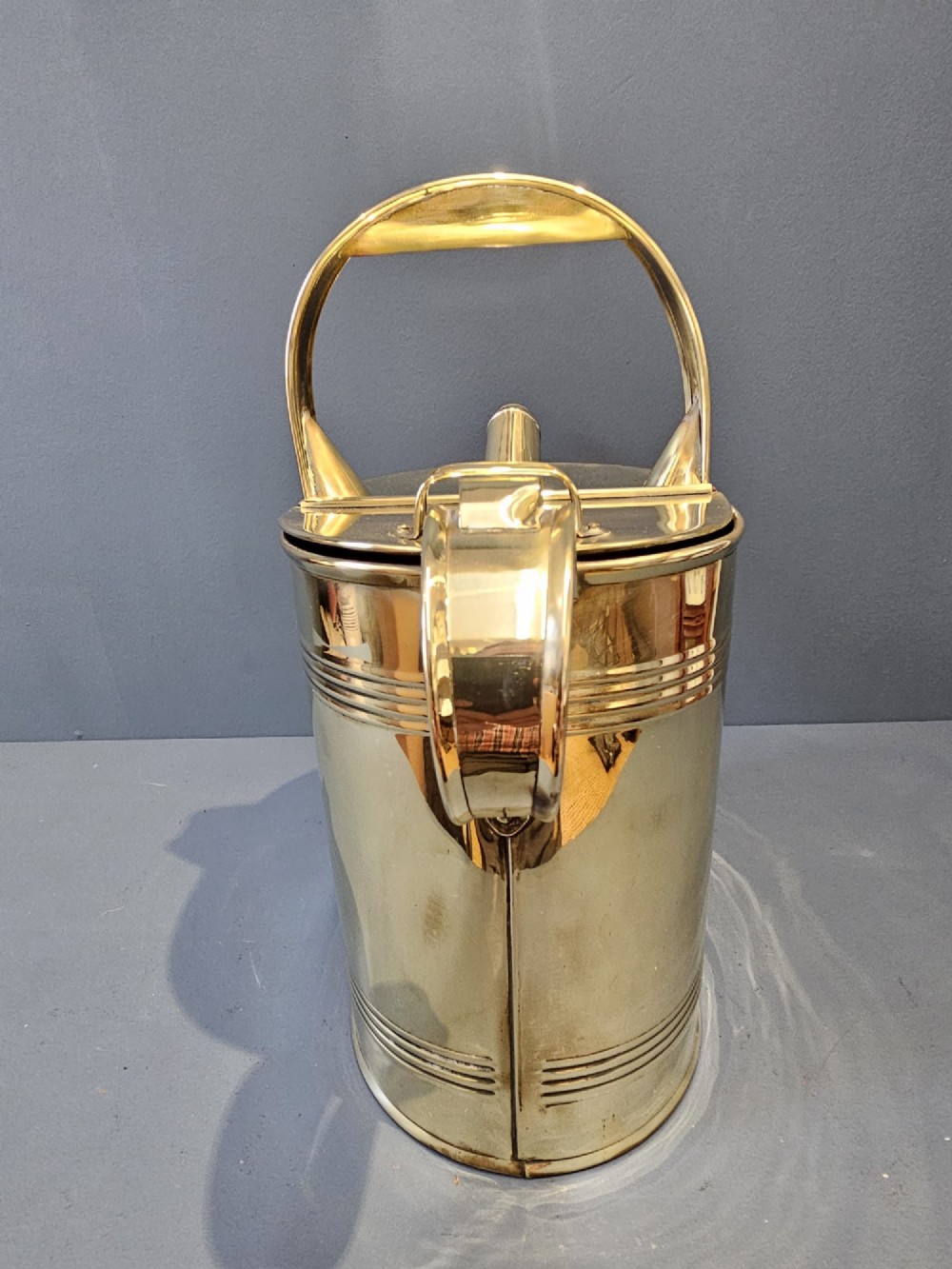 Victorian Brass Country House Water Supply Can View VII