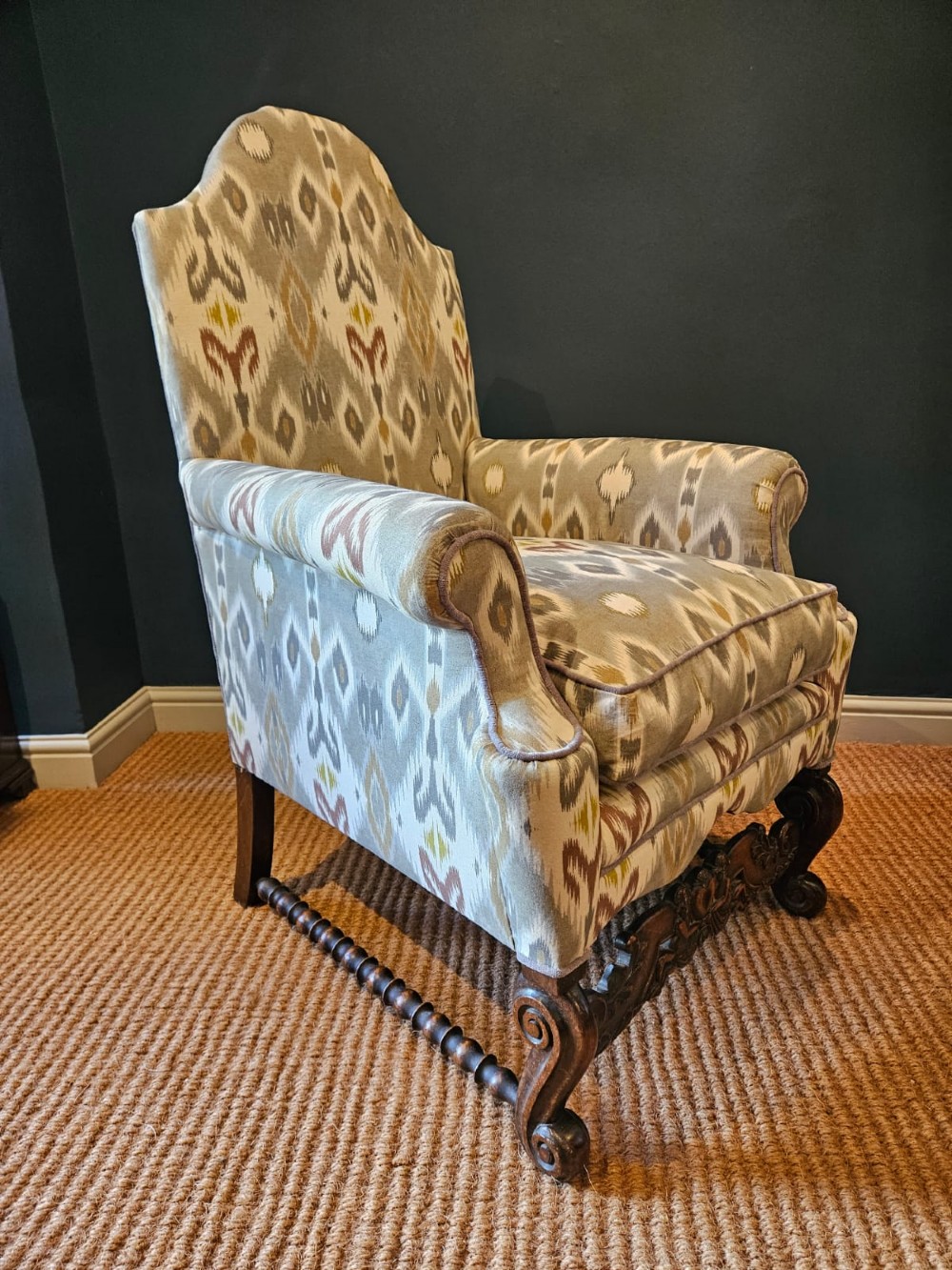 Pair of Victorian Upholstered Arm Chairs View VI