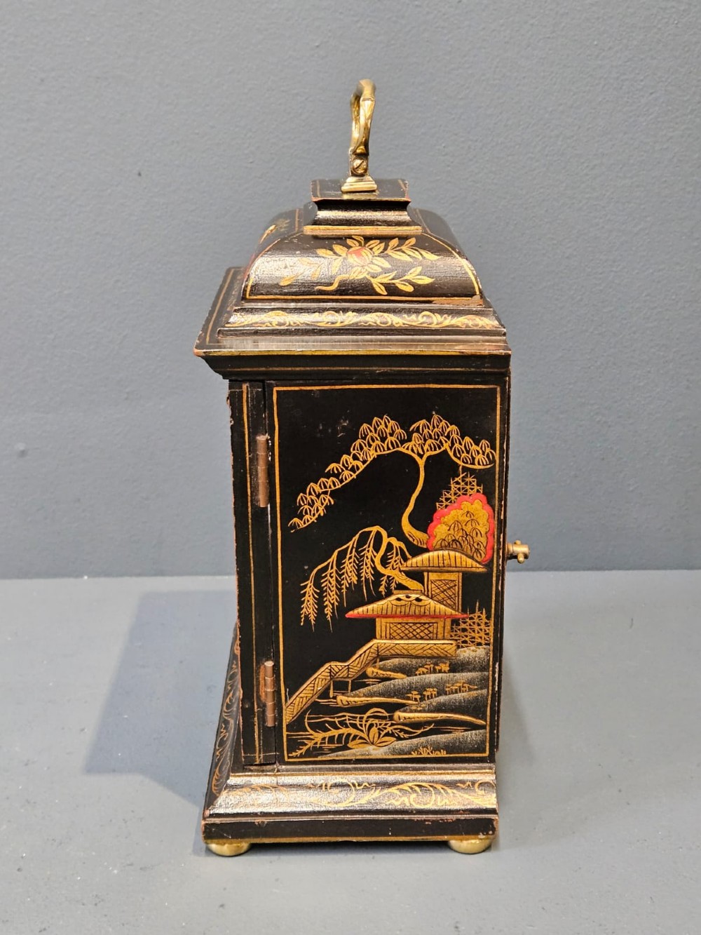 Chinoiserie Cased Edwardian Mantel Clock View II