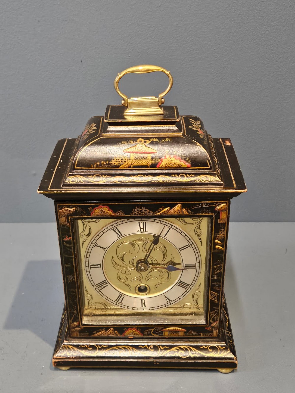 Chinoiserie Cased Edwardian Mantel Clock View IV