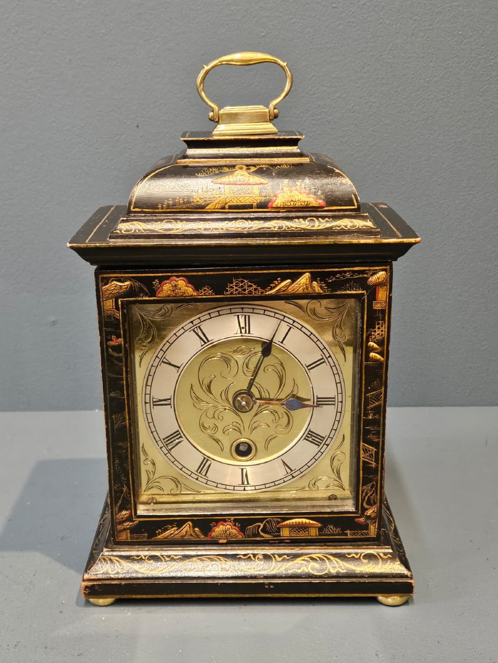 Chinoiserie Cased Edwardian Mantel Clock View VI
