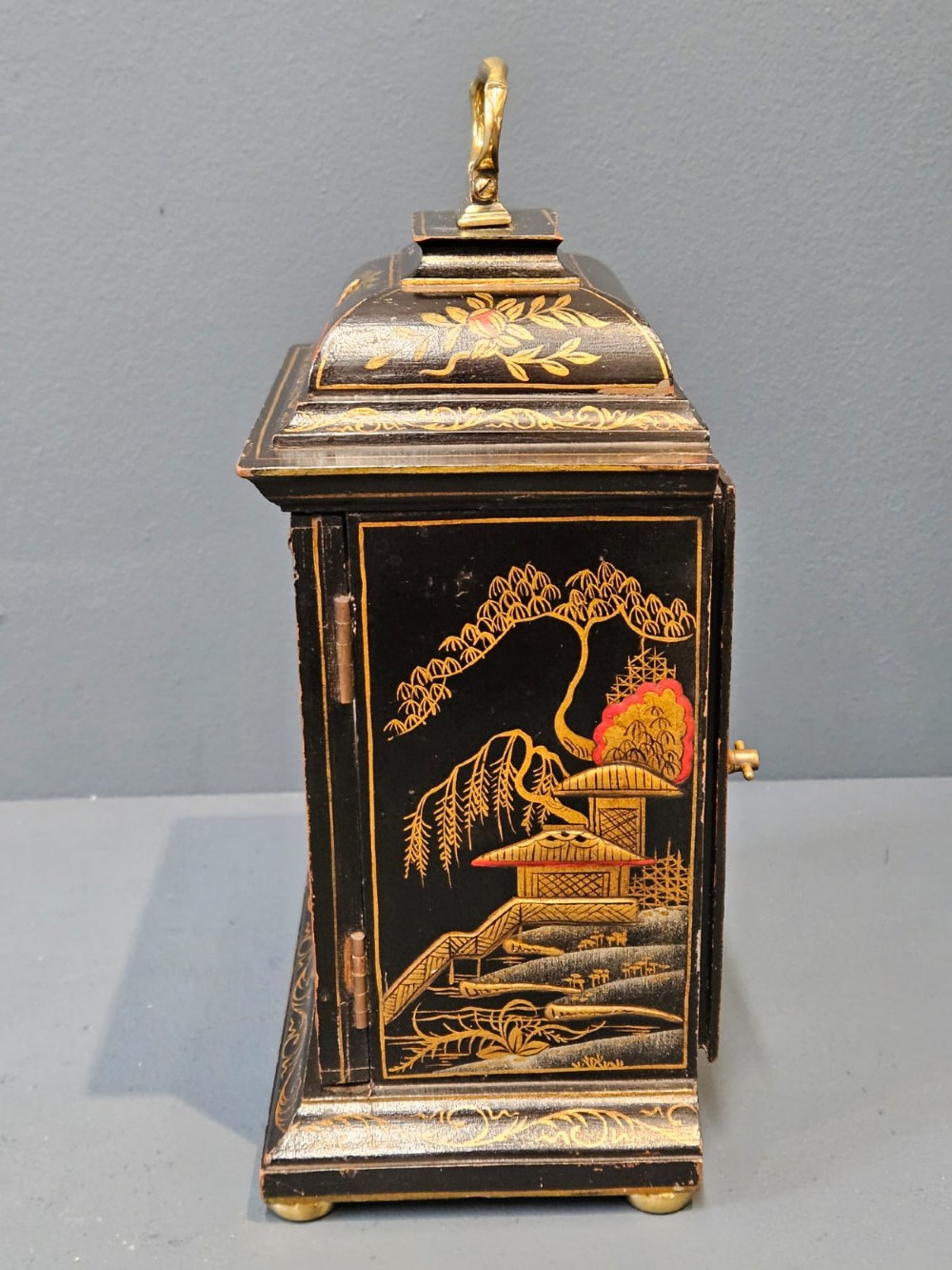 Chinoiserie Cased Edwardian Mantel Clock View VIII