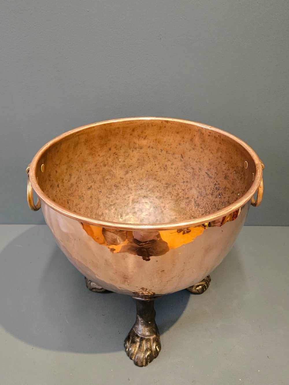 Late Victorian Copper Coal Vase View II