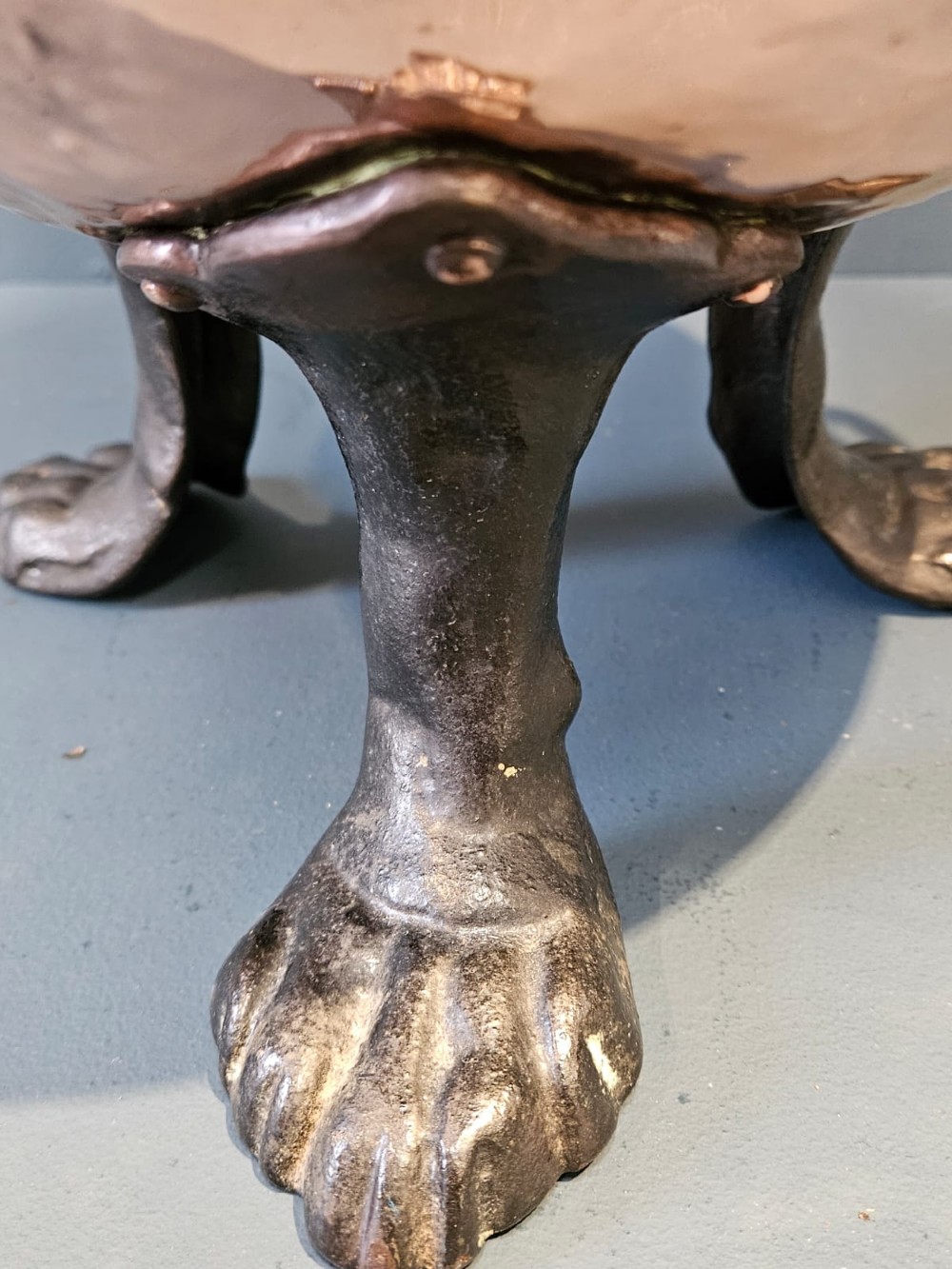 Late Victorian Copper Coal Vase View III