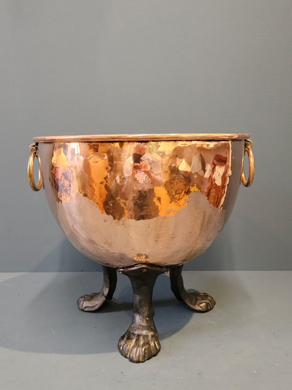 Late Victorian Copper Coal Vase View IV