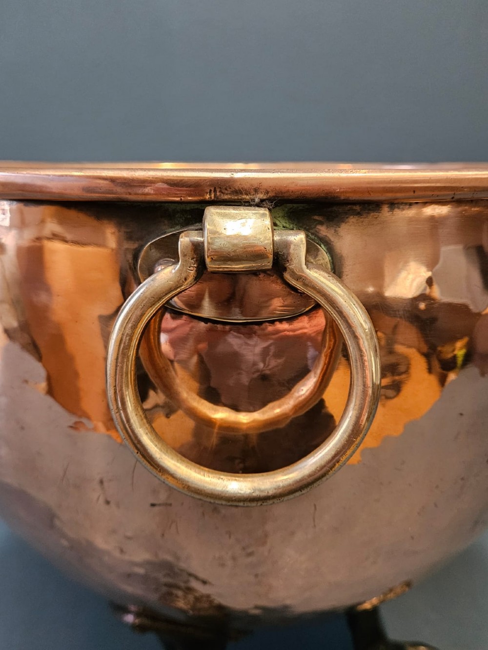 Late Victorian Copper Coal Vase View V