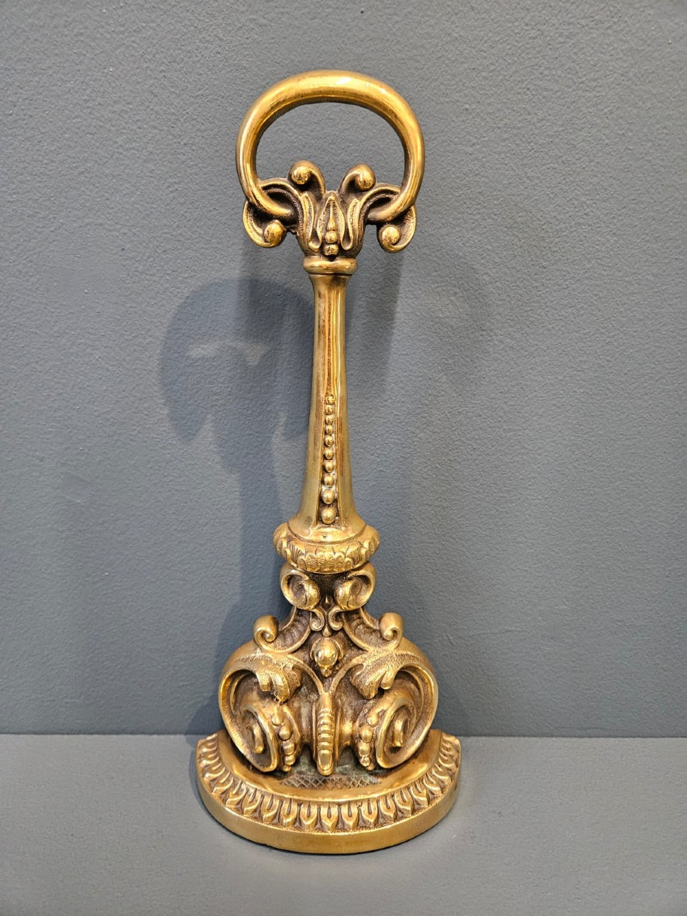 Victorian Cast Brass Door Stop
