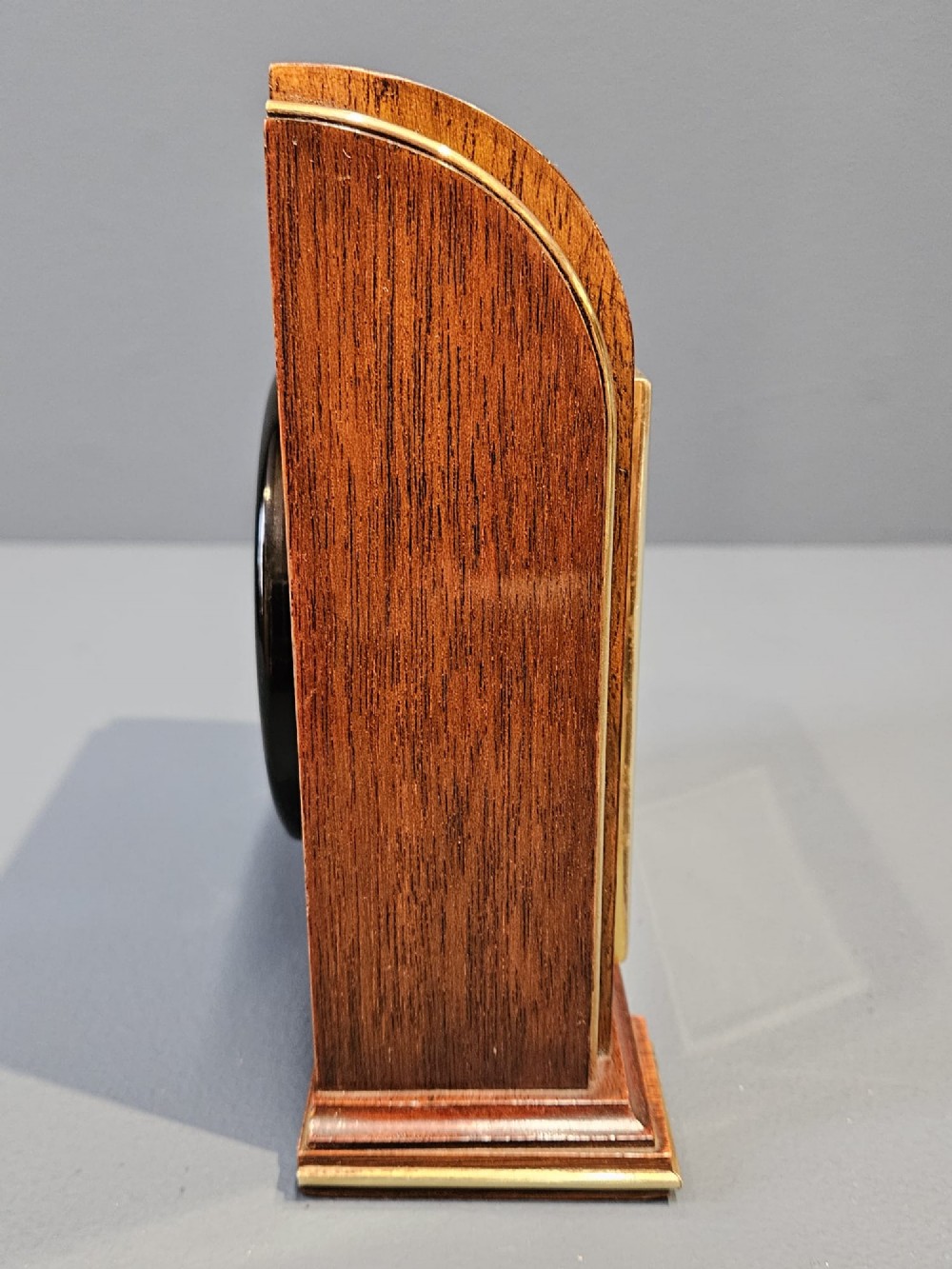 Art Deco Burr Walnut Mantel Clock By Elliott View III