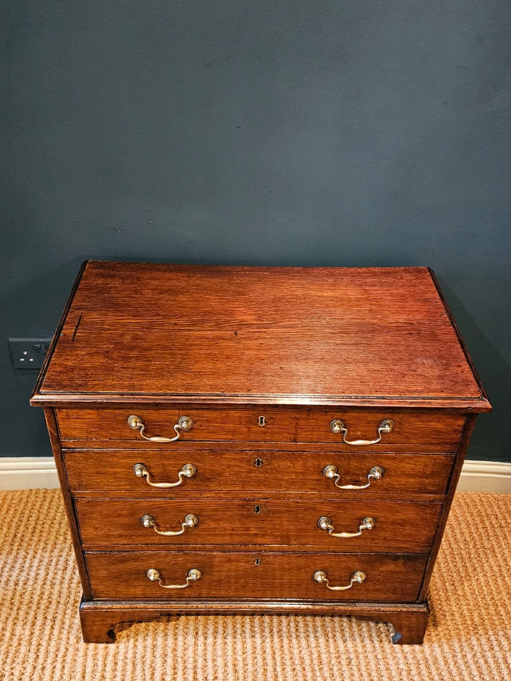 Small Proportioned George III Oak Chest of Drawers View II