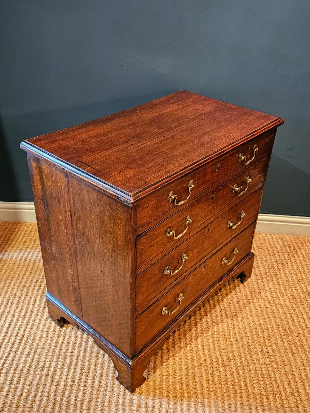 Small Proportioned George III Oak Chest of Drawers View VI