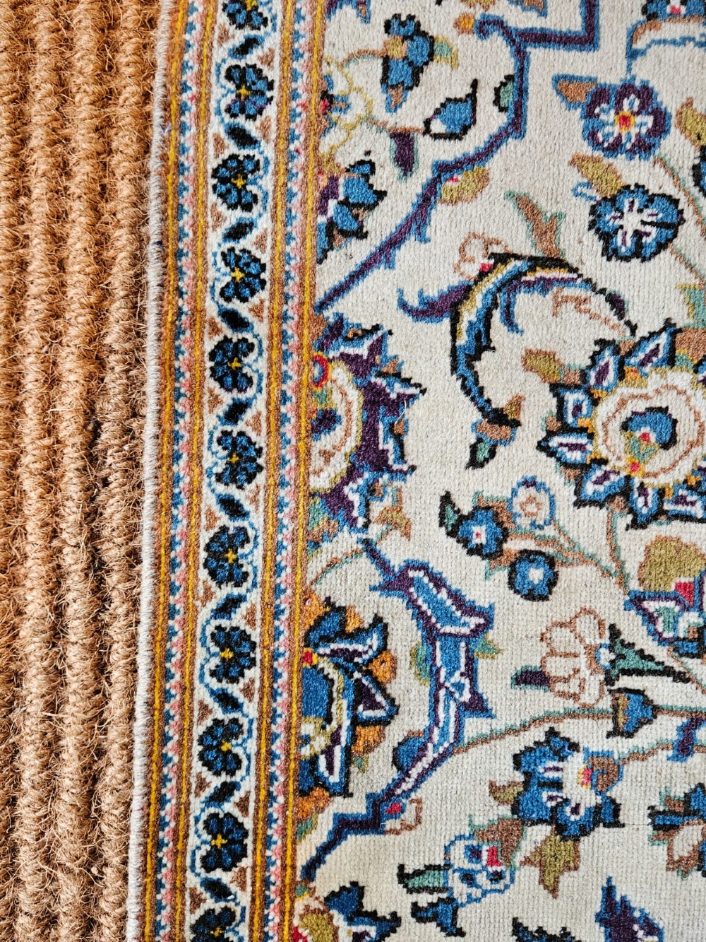Superb Kashan Pure Wool Rug View IV