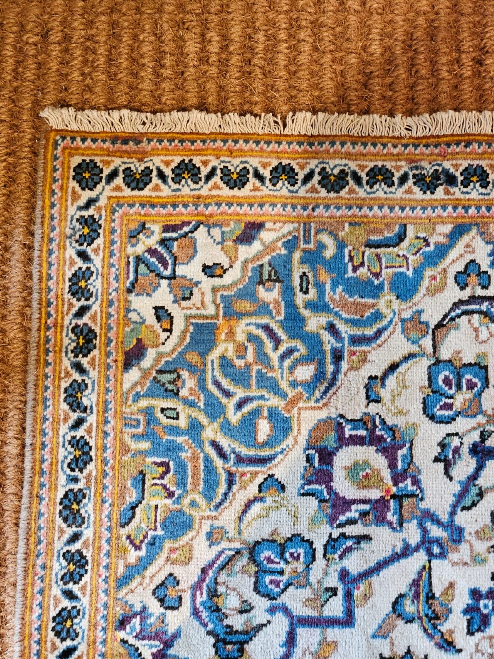 Superb Kashan Pure Wool Rug View V