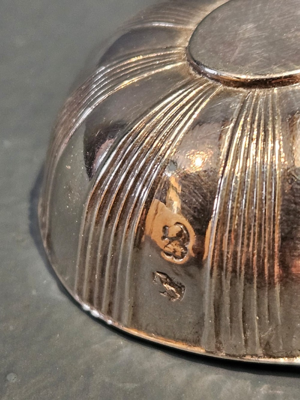 George III Silver Jockey Cap Caddy Spoon View III