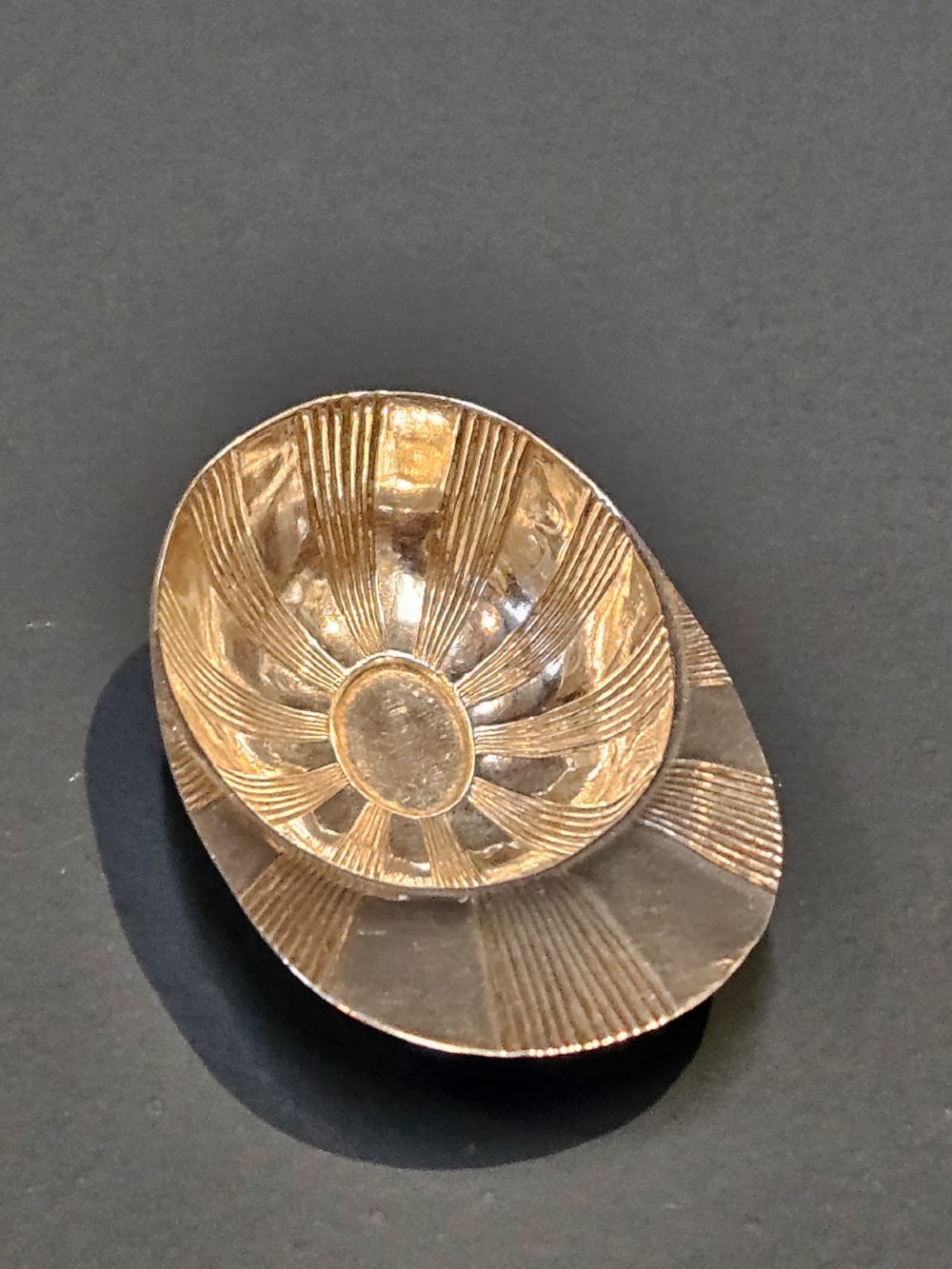 George III Silver Jockey Cap Caddy Spoon View IV