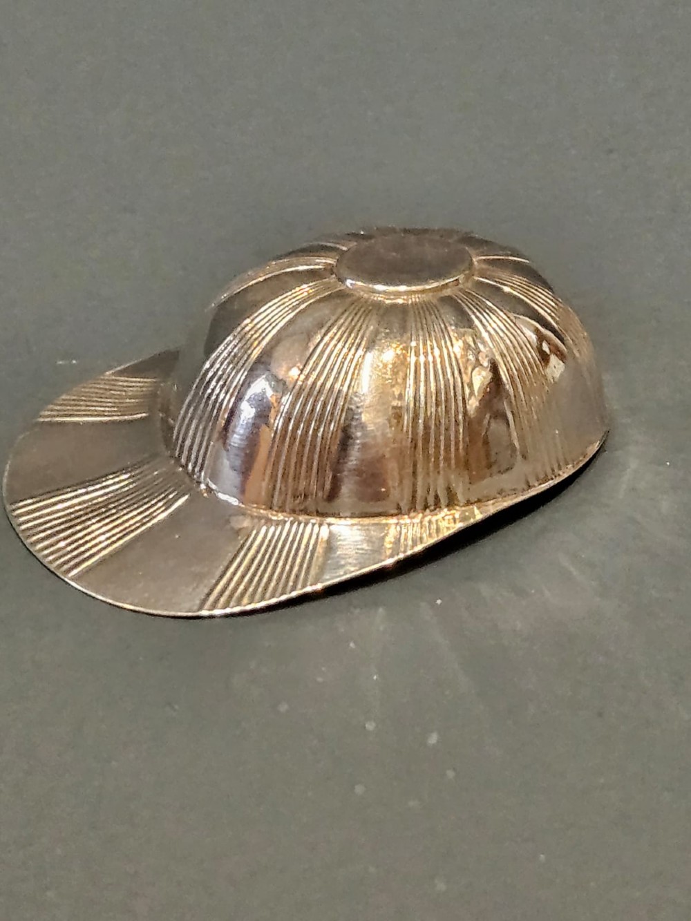 George III Silver Jockey Cap Caddy Spoon View V