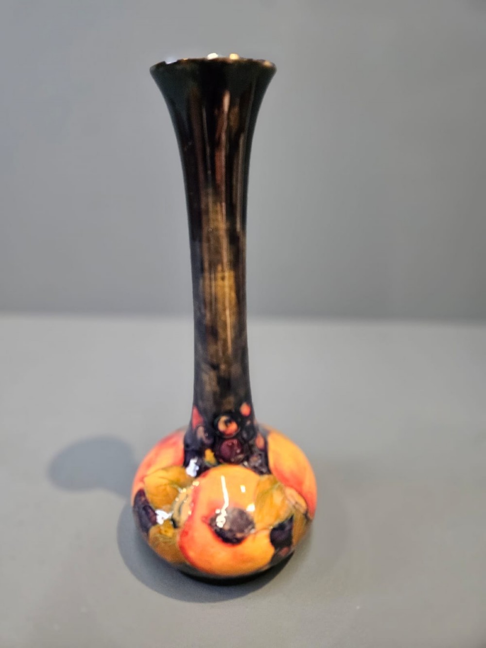 Superb Moorcroft Pomegranate Narrow Neck Vase