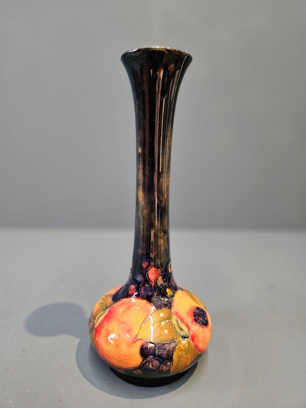 Superb Moorcroft Pomegranate Narrow Neck Vase View V