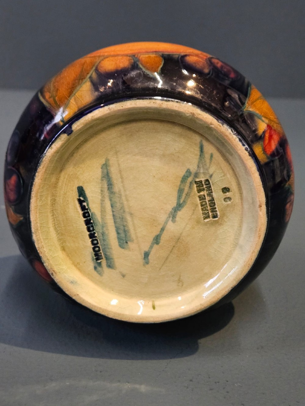 Superb Moorcroft Pomegranate Narrow Neck Vase View IX
