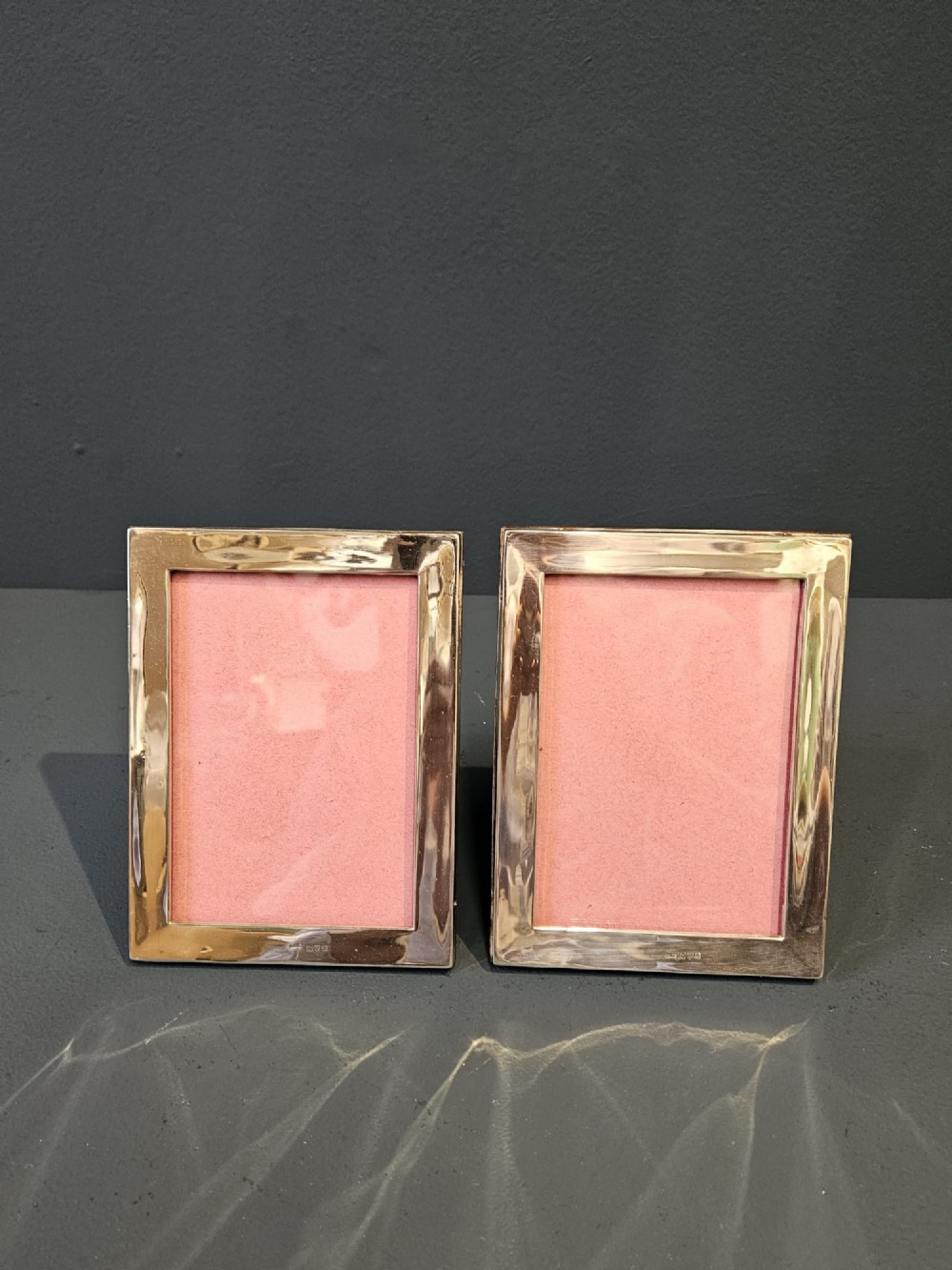 Matching Pair of George V Chester Silver Photo Frames View V