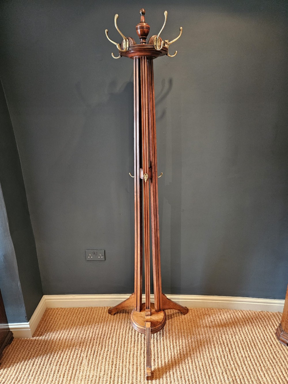 Edwardian Walnut Hall Stand by Shoolbred View VII