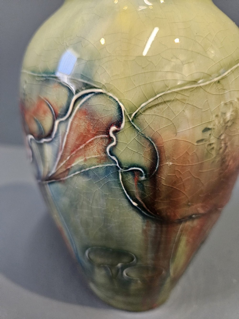 Superb Moorcroft Claremont for Liberty's Vase View VI