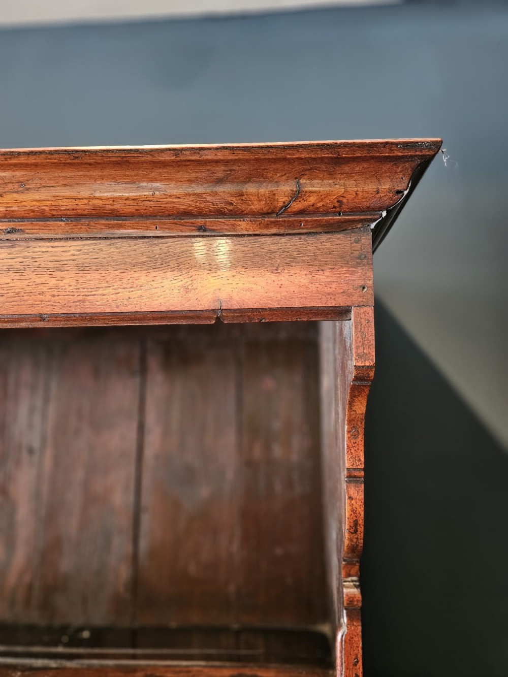 Superb George II Oak Welsh Dresser and Rack View IX