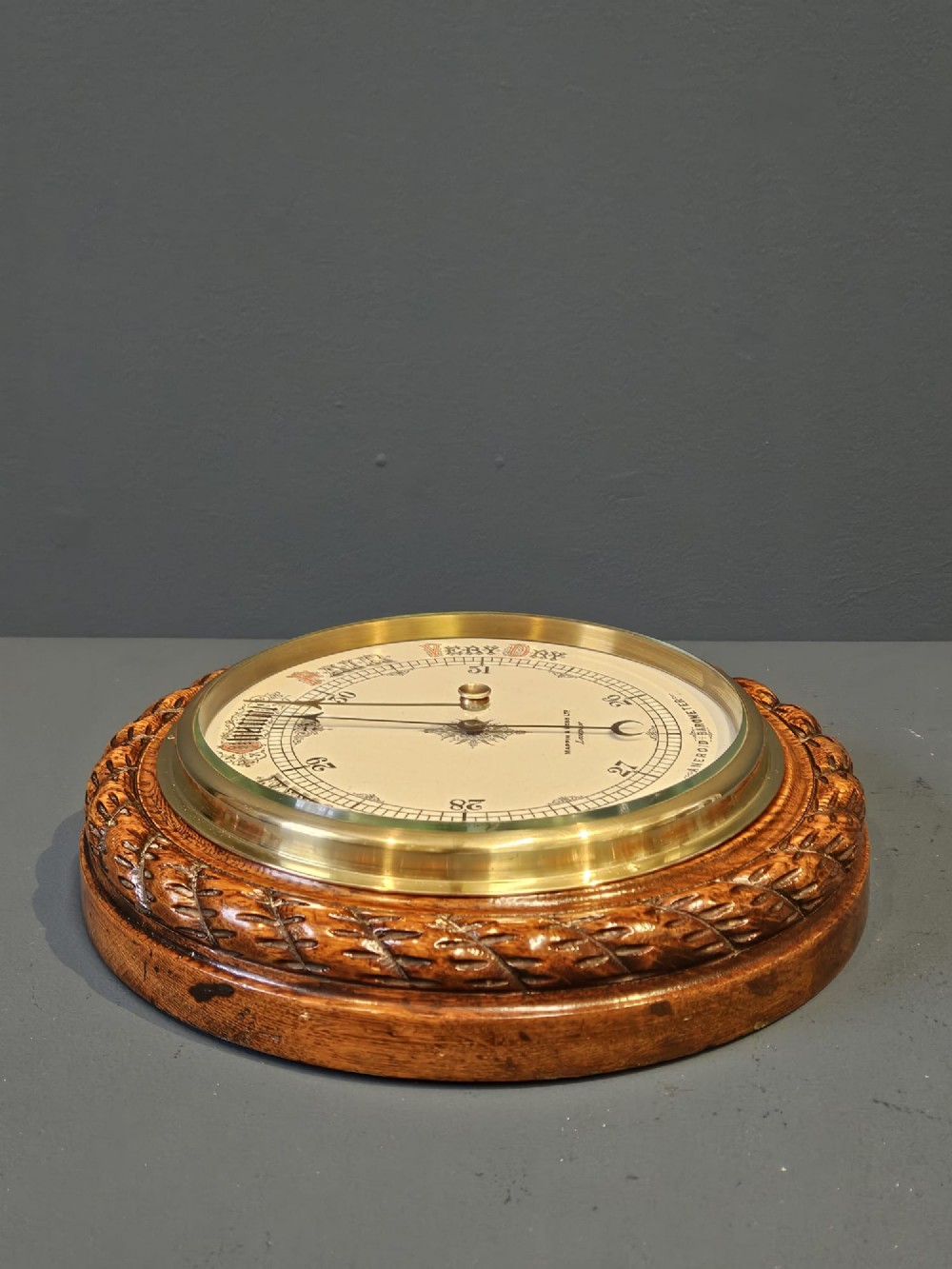 Superb Mappin & Webb Oak Cased Barometer View VI
